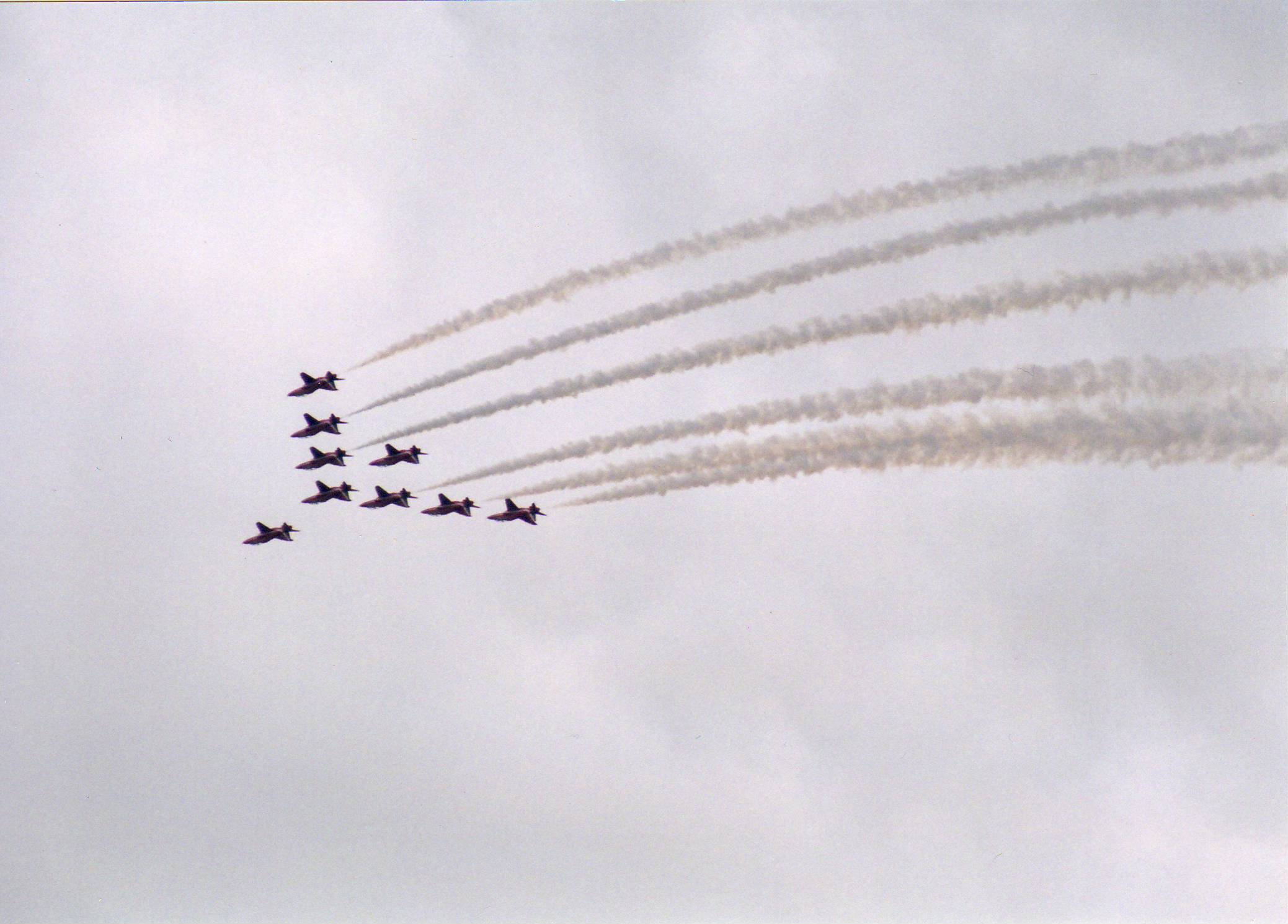 Red Arrows, Silverstone, F1 Grand Prix race day 2003?