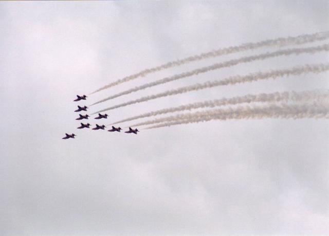 Red Arrows, Silverstone, F1 Grand Prix race day 2003?