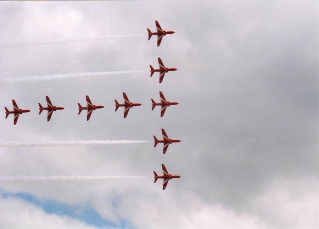 Red Arrows, Silverstone, F1 Grand Prix race day 2003?