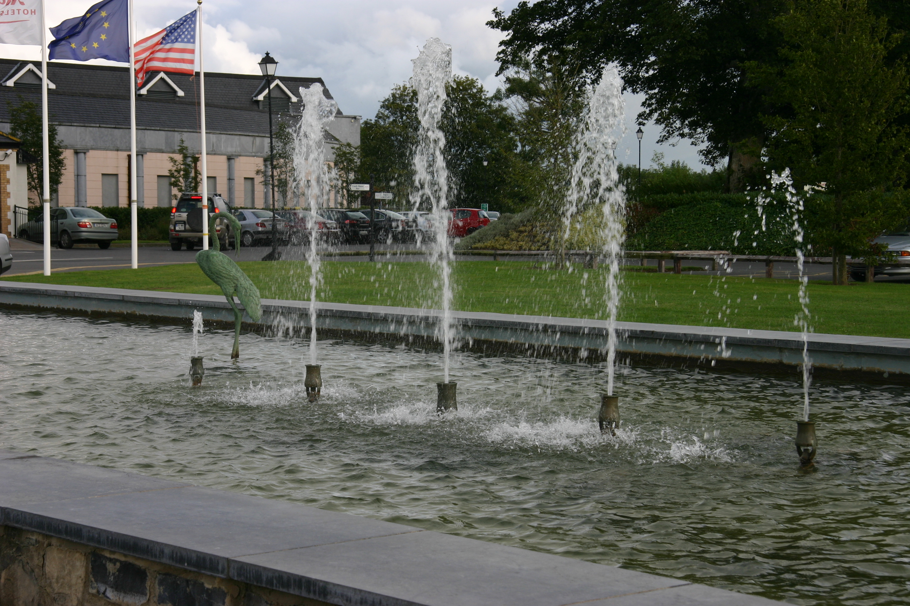 Fountains at hotel