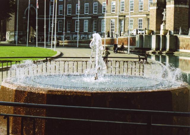 The fountain outside the Council House on College Green