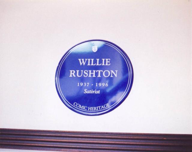 Willie Rushton's blue plaque